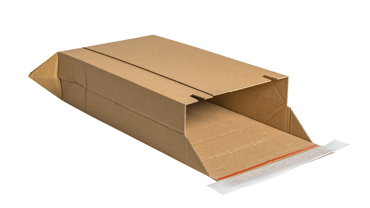 Beispielabbildung: Versandtasche aus Wellpappe, A4+, 246 × 346 × bis 76 mm