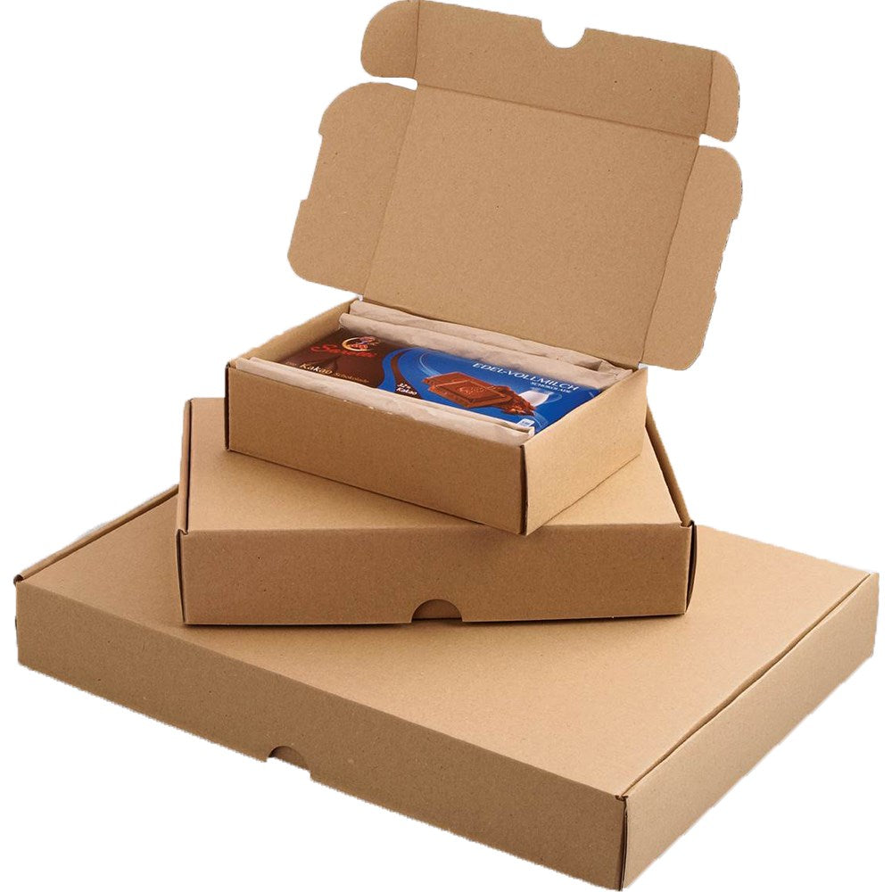 Beispielabbildung der Produktfamilie: Maxibriefkarton 1 IM: 160 × 113 × 42 mm AM175 × 115 × 45 mm