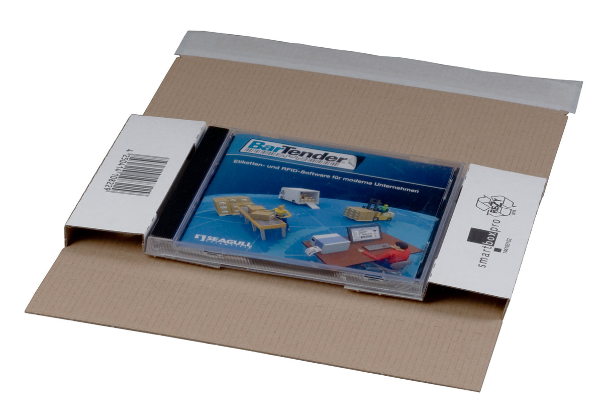 Beispielabbildung: CD-Jewel-Mailer DIN lang, 225 × 125 × 12 mm