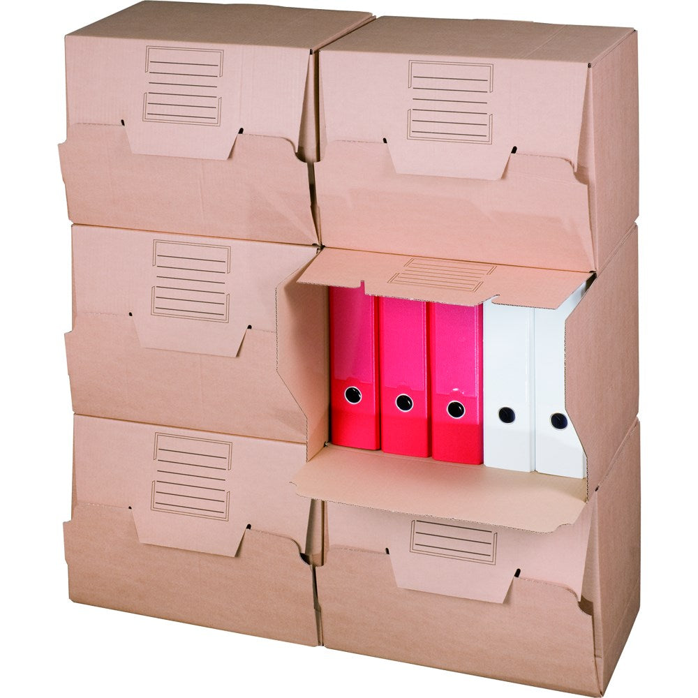 Beispielabbildung: Archivbox, 426 × 326 × 295 mm, braun
