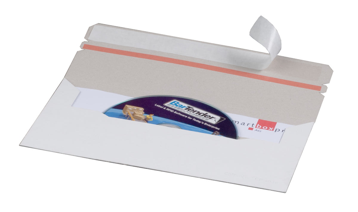 Beispielabbildung: CD-Mailer DIN lang, 218 × 121 mm, ohne Fenster