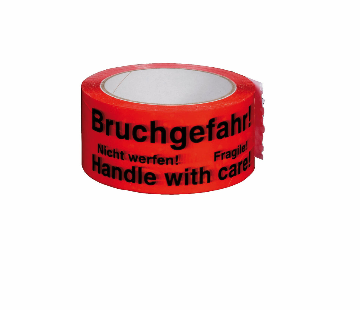 Beispielabbildung: PP Signalklebeband „Bruchgefahr“ - 3-sprachig