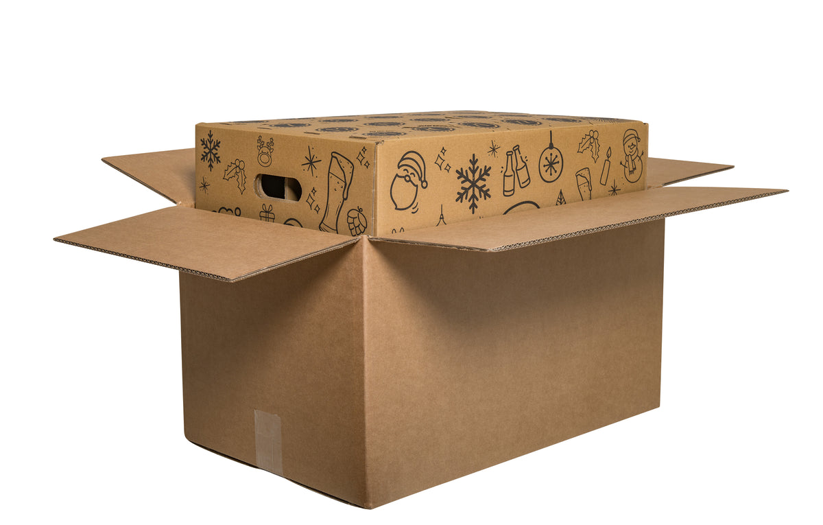Beispielabbildung: Versandkarton Bier-Adventskalender, 550 × 340 × 300 mm