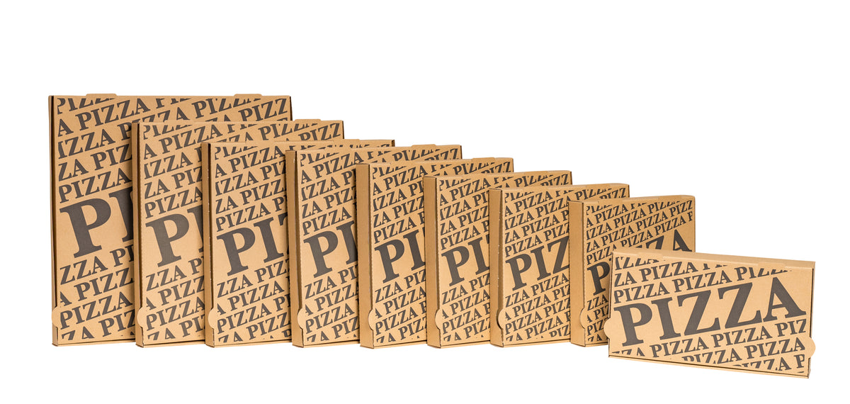 Beispielabbildung der Produktfamilie: Pizzakartons 240 × 240 × 40 mm · 100 Stück