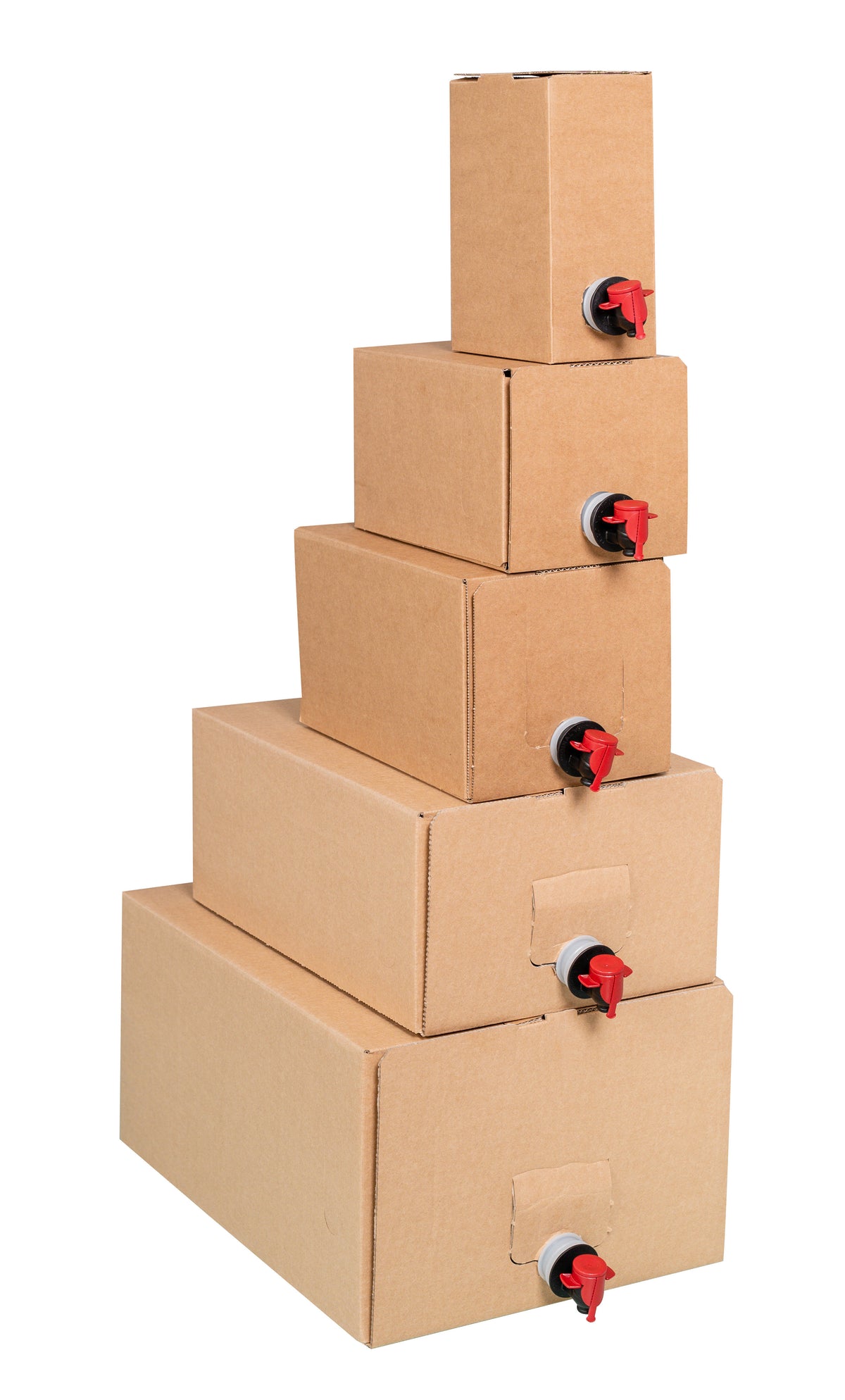 Beispielabbildung der Produktfamilie: 1,5l Karton für Bag-in-Box, 130 × 85 × 190 mm