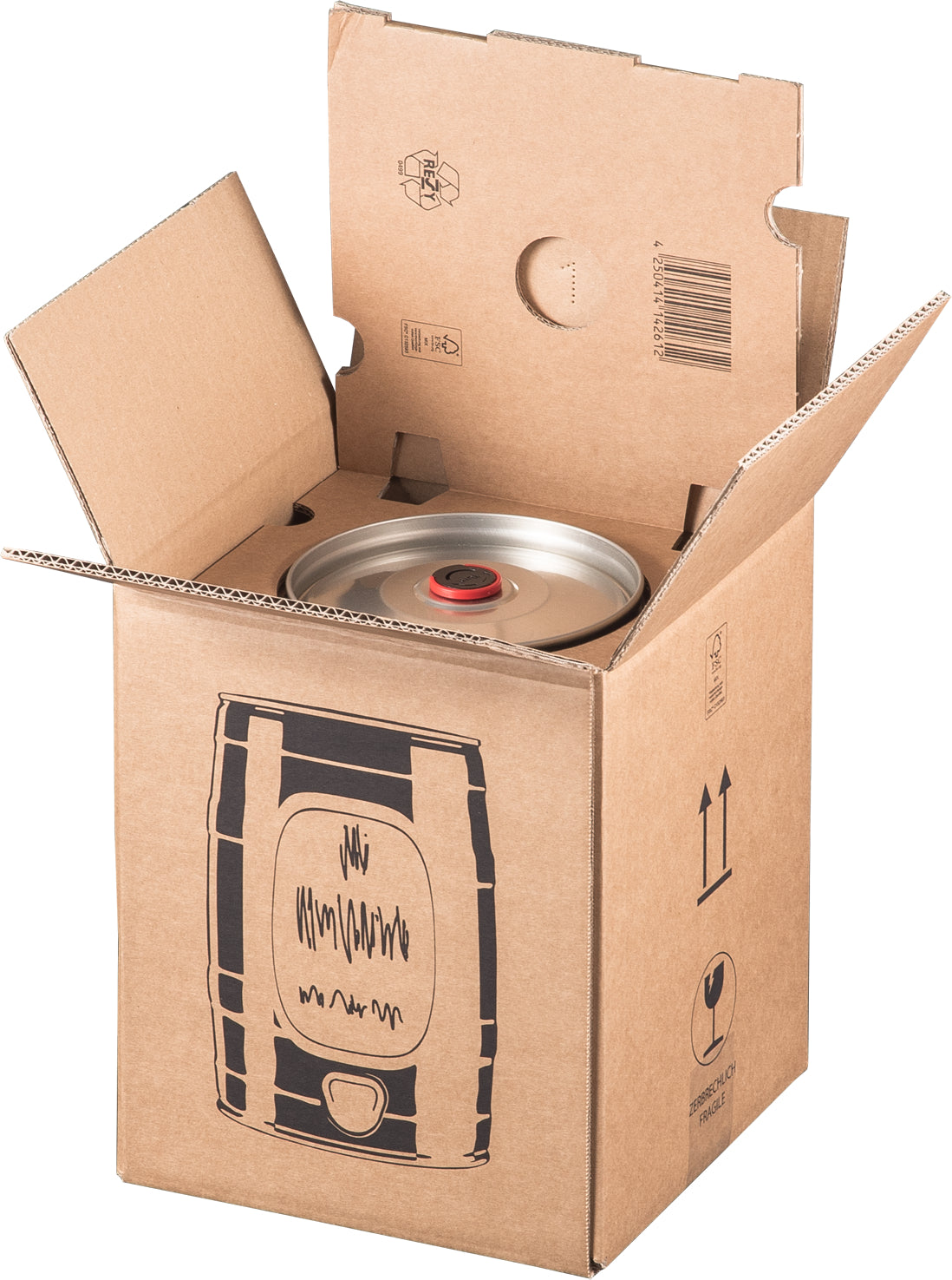 Beispielabbildung der Produktfamilie: Bierfasskarton, 228 × 228 × 271 mm