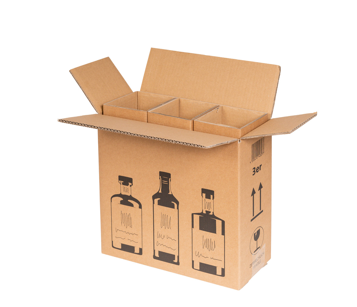 Beispielabbildung der Produktfamilie: GIN-Verpackung 3er, 326 × 115 × 278 mm