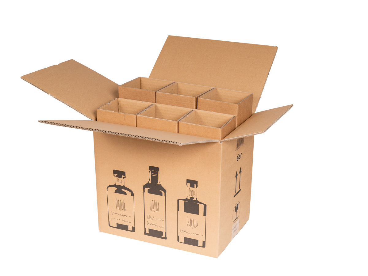 Beispielabbildung der Produktfamilie: GIN-Verpackung 6er, 326 × 226 × 278 mm